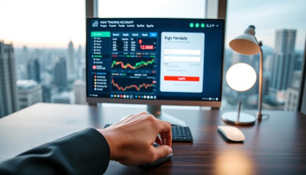 secure trading account setup